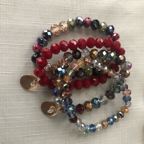 Brand New Handmade 4pc Stretch Bracelet - Picture 3 of 3